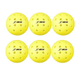 Bộ 6 Quả Bóng pickleball Với Túi Lưới 26 / 40 Lỗ Để Chơi Trong Nhà / Ngoài Trời
