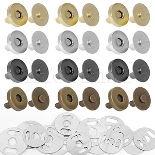 1 bộ nút kim loại hít nam châm 14mm / 18mm làm đồ thủ công diy