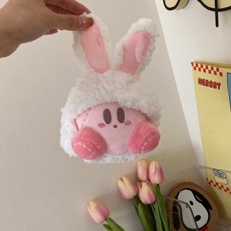 Búp Bê kirby Tai Thỏ Bằng Lông Nhung Dễ Thương Xinh Xắn