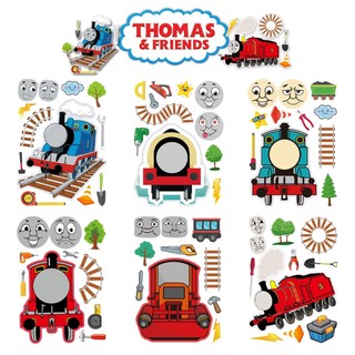 Túi 6 miếng dán xếp hình thomas & friends diy cho bé