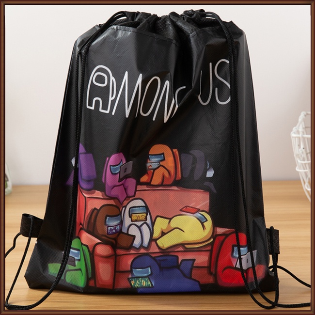 Jaz Ba Lô Dây Rút Bằng Vải Không Dệt In Họa Tiết Dành Cho Trẻ Em