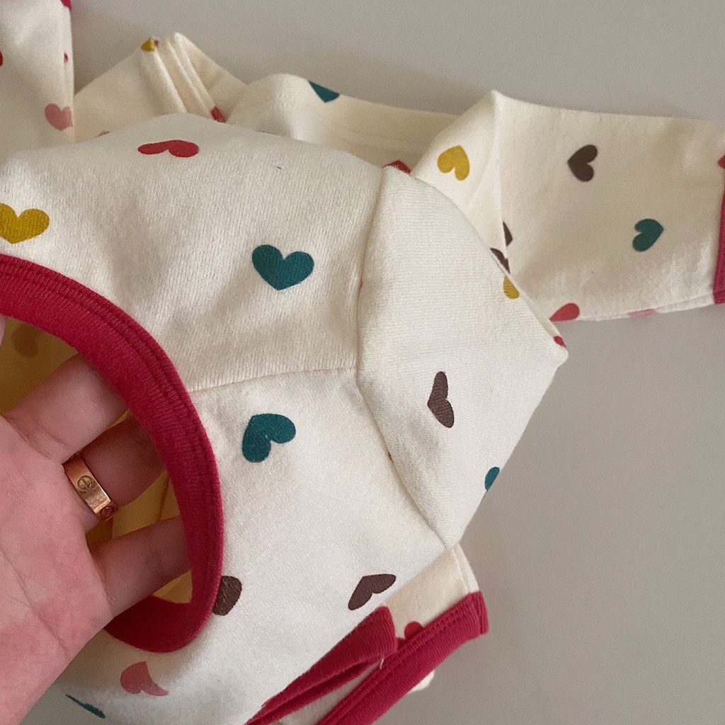 Bộ Đồ Ngủ Lông Cừu Tay Dài Thời Trang Xuân Thu Cho Bé Gái