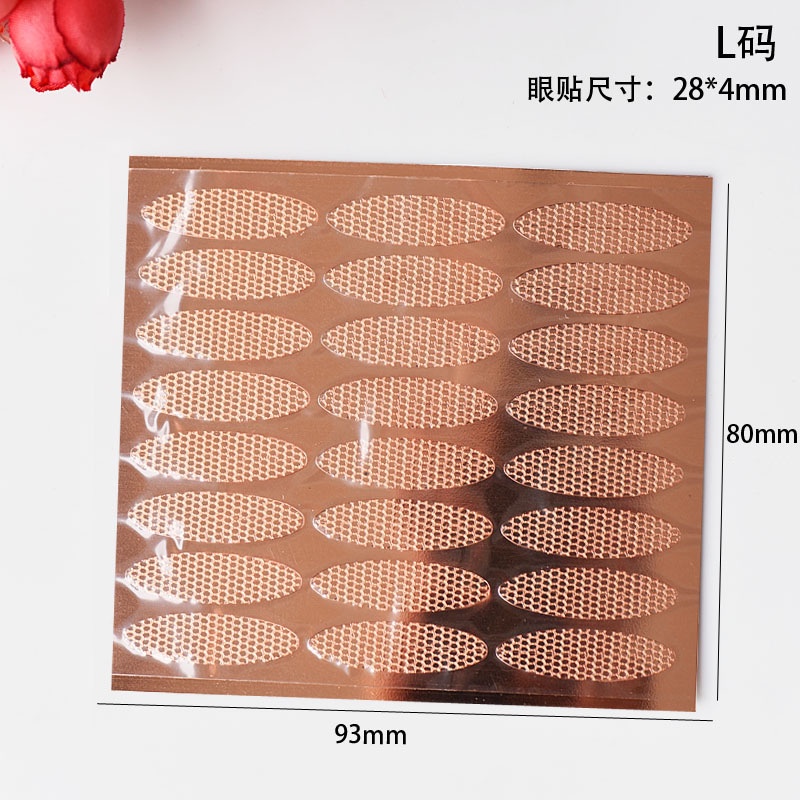 Bộ 24 Miếng Dán Mắt Hai Mặt Phối Ren Khi Gặp Nước Miếng Dán Kích Mí Bằng Ren Lưới Thoáng Khí Chống Thấm Nước M / L / XL