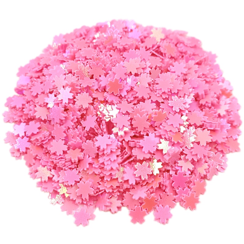 Set 1500 Hạt Kim Sa Hình Bông Hoa 5mm Tự Trang Trí Móng Tay