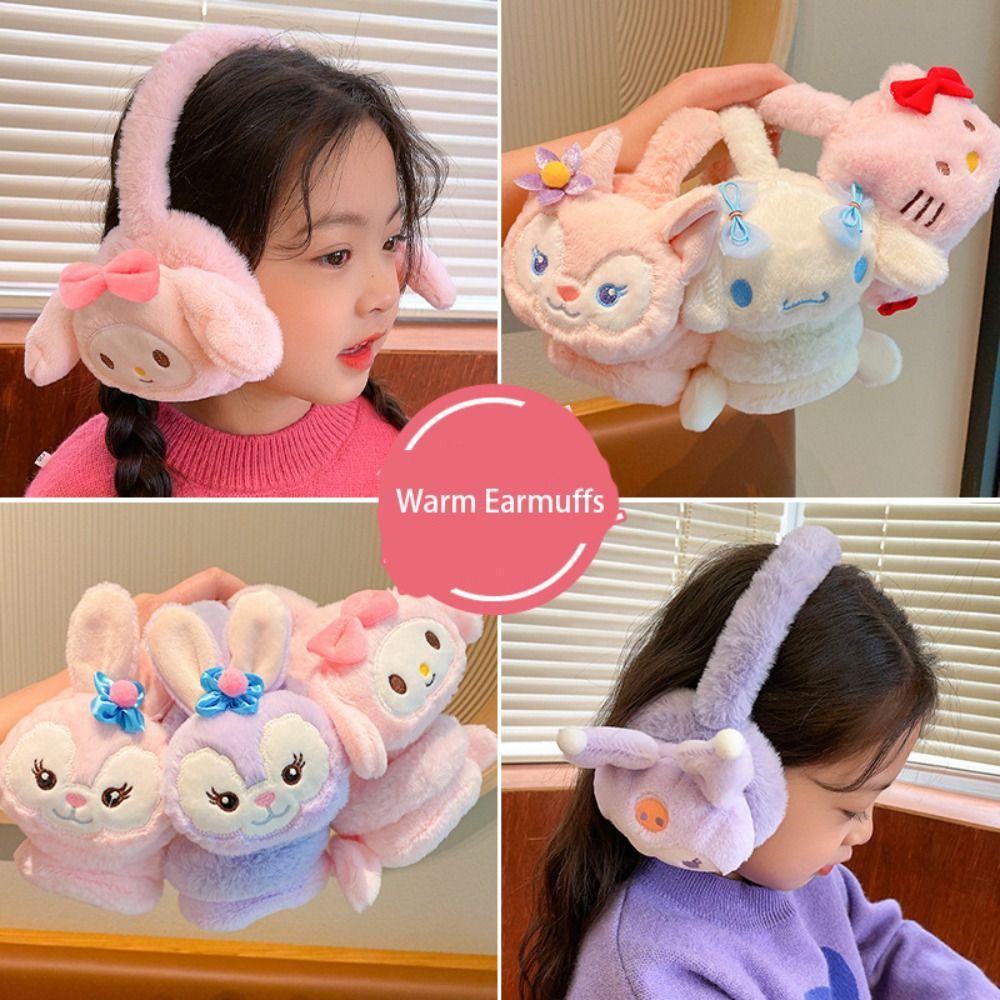 Vỏ Bọc Tai Nghe Bằng Vải Bông Mềm Mại Hình Mèo kitty Đáng Yêu Cho Bé