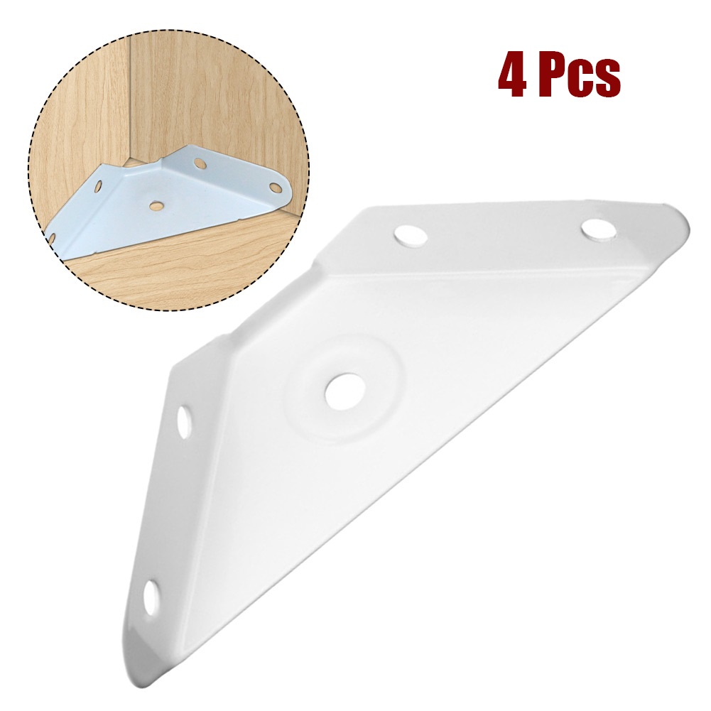 Corner Brackets L-shaped Multifunction White 4PCS Bracket Attachment Accessories