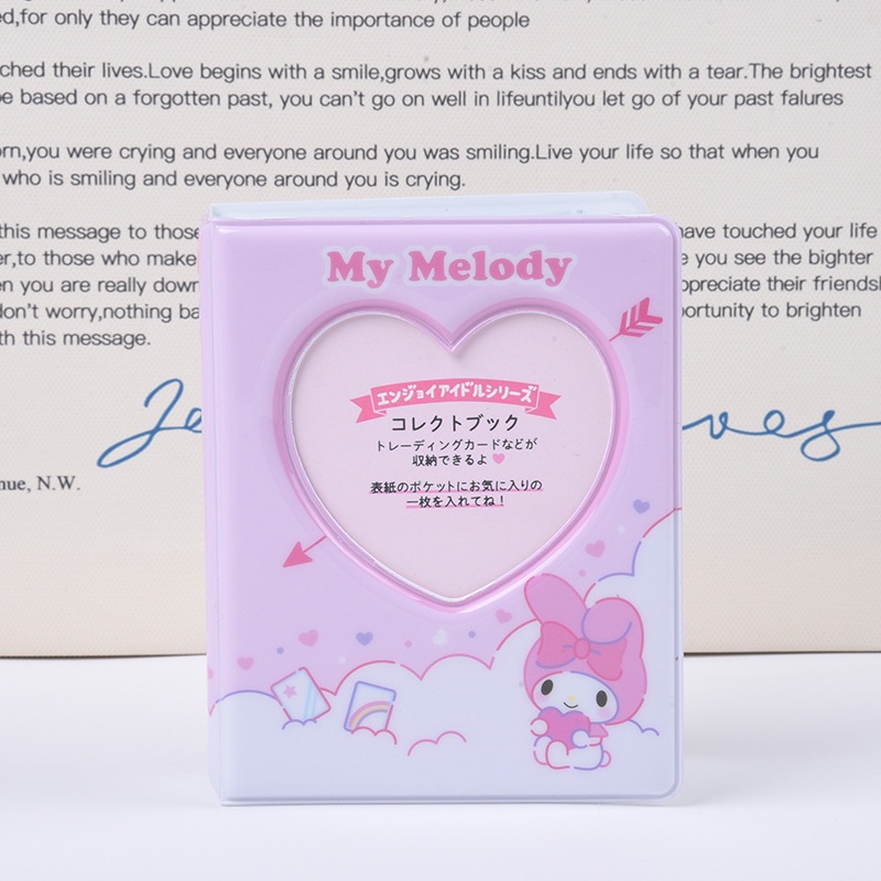 Kẹp Sách Ảnh polaroid Hình sanrio kuromi melody 3 inch