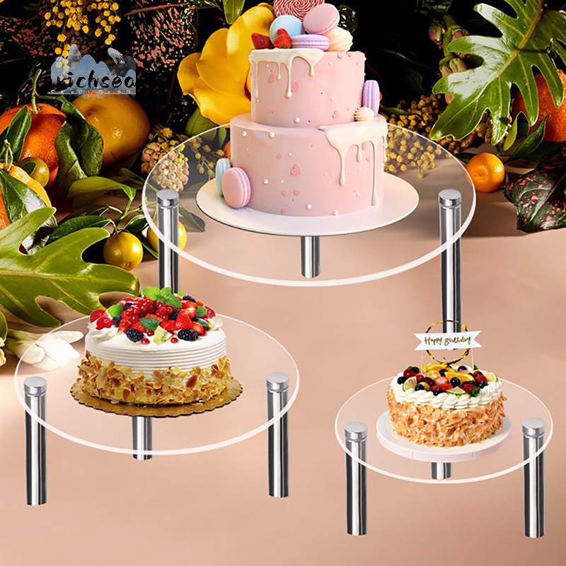 Giá Đỡ Trưng Bày Bánh cupcake Mỹ Phẩm Trang Sức Bằng acrylic Trong Suốt Trưng Bày Tại Nhà