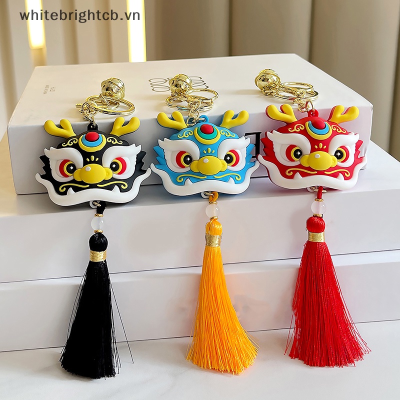 / / Cny Trang Trí / / Móc Khóa Xe Hơi Mặt Hình Đầu Sư Tử Múa Rồng Năm Mới Phong Cách Trung Hoa Sáng Tạo Làm Quà Tặng Nhỏ