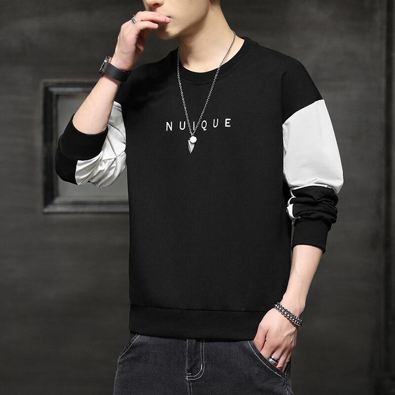 Áo Thun Tay Dài Cổ Tròn Dáng Ôm Thời Trang Xuân Thu Phong Cách Hàn Quốc size m-4xl Cho Nam