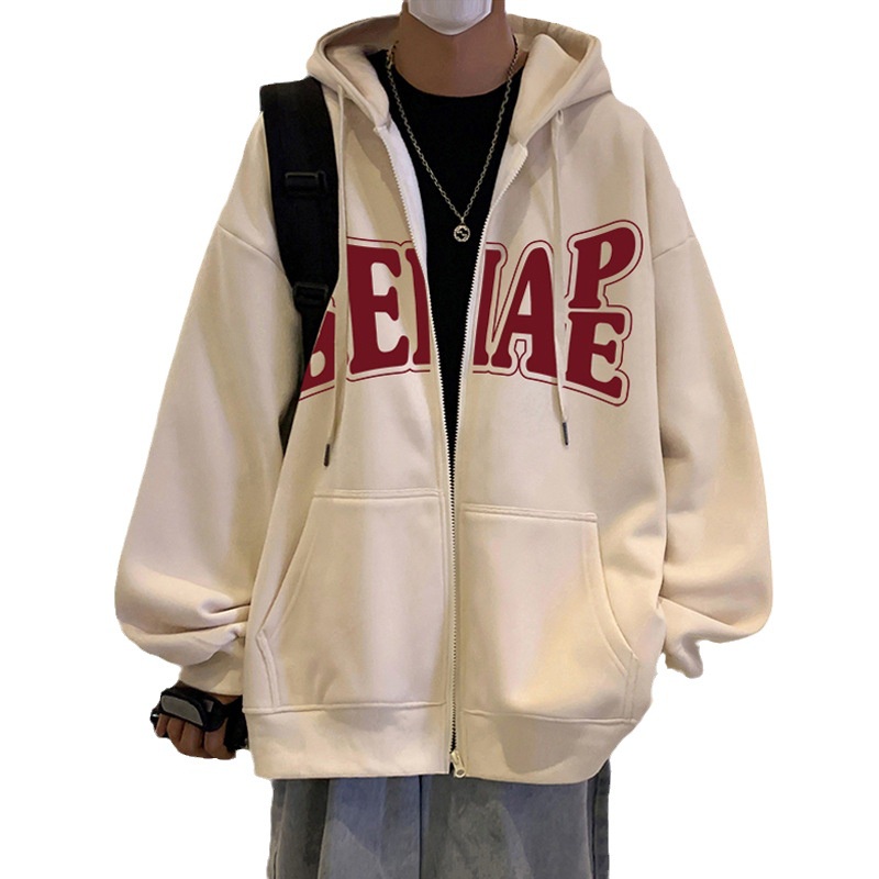 Áo khoác hoodie zip nam chonmua365 in chữ vải nỉ dày dặn ấm