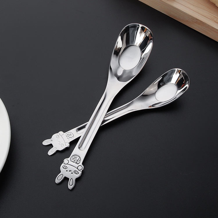 Muỗng Ăn Cho Bé Bằng Thép Không Gỉ 304