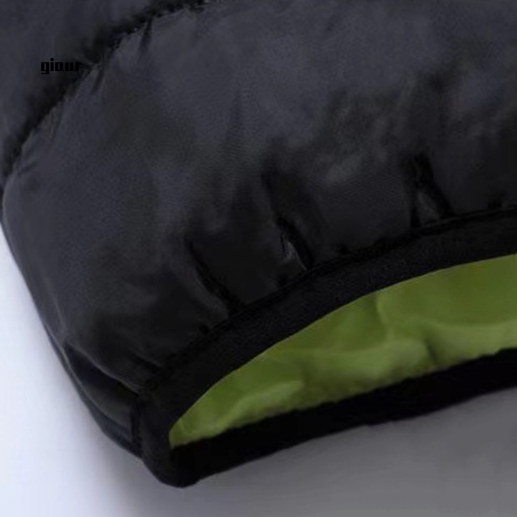 Giaurz Áo Khoác Khóa Kéo Có Mũ Trùm Đầu Giữ Ấm Mùa Đông Cho Nam