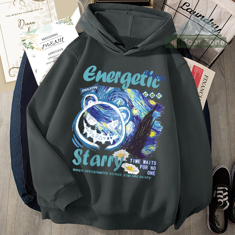 Áo hoodie In Hình Gấu Thời Trang Xuân Thu 2023 Mới Cho Nam