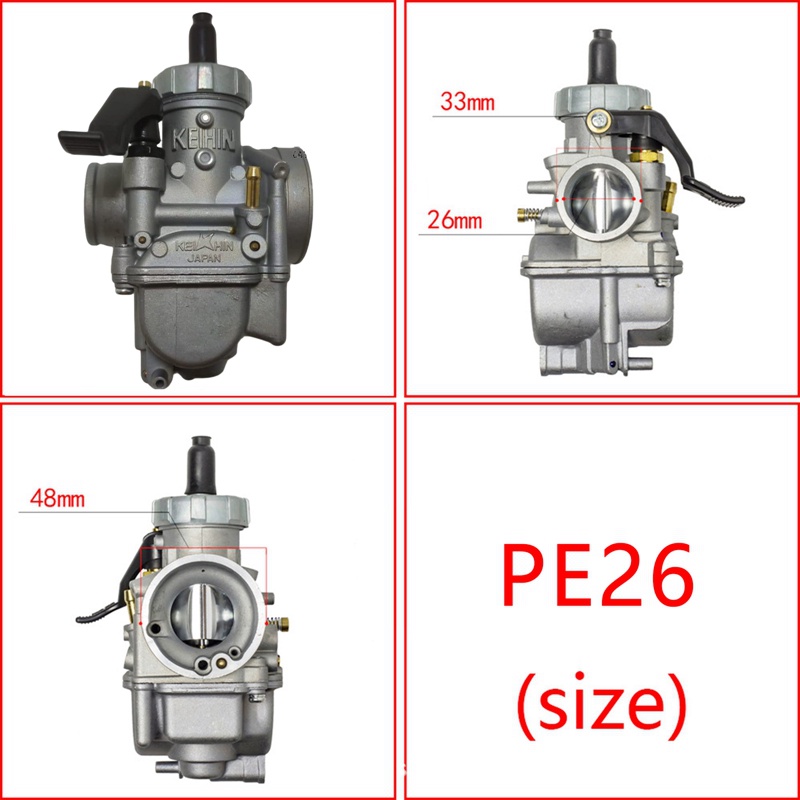 Bộ Chế Hòa Khí pe 24 pe 26 pe 28 karbu pe24 pe26 pe28 Chất Lượng Cao