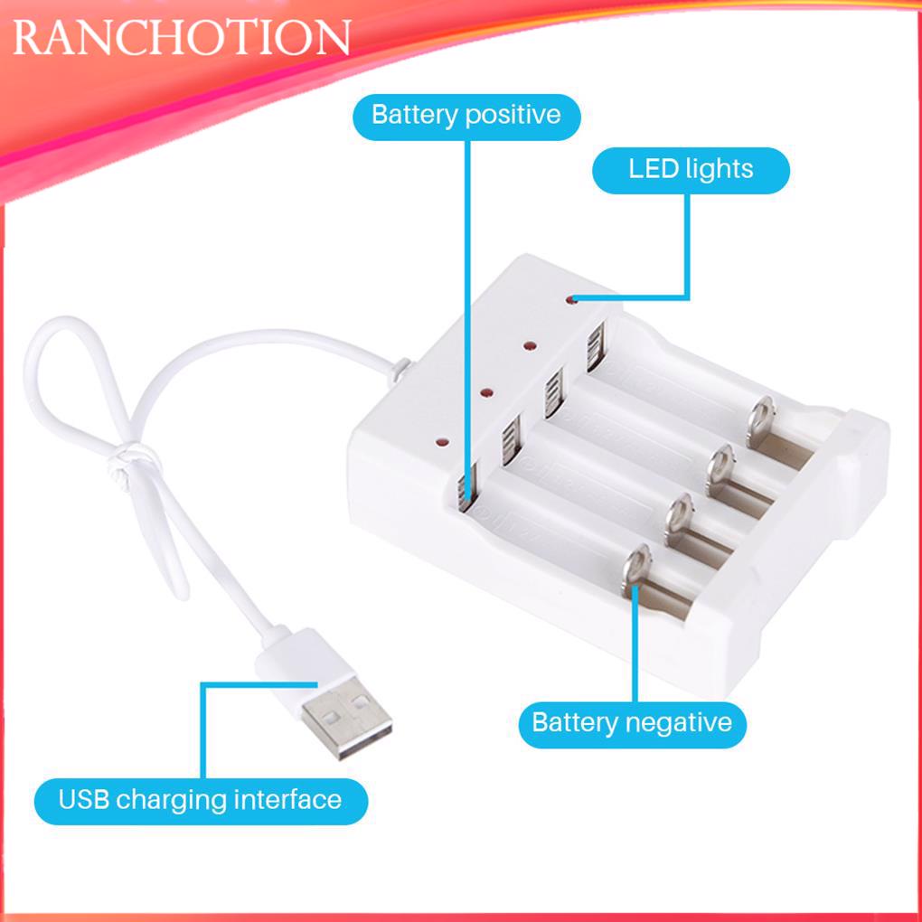 Đế Sạc Pin Nhanh usb 4 Ngăn 1 2v Thông Dụng