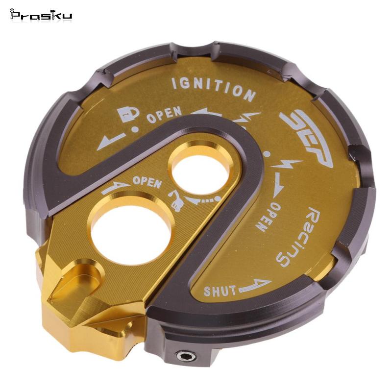 Prasku Nắp Khóa Đánh Lửa Bằng Hợp Kim Nhôm CNC Dành Cho Xe YAMAHA BWS X 125 CYGNUS 125 GTR 125 SMAX 155 1