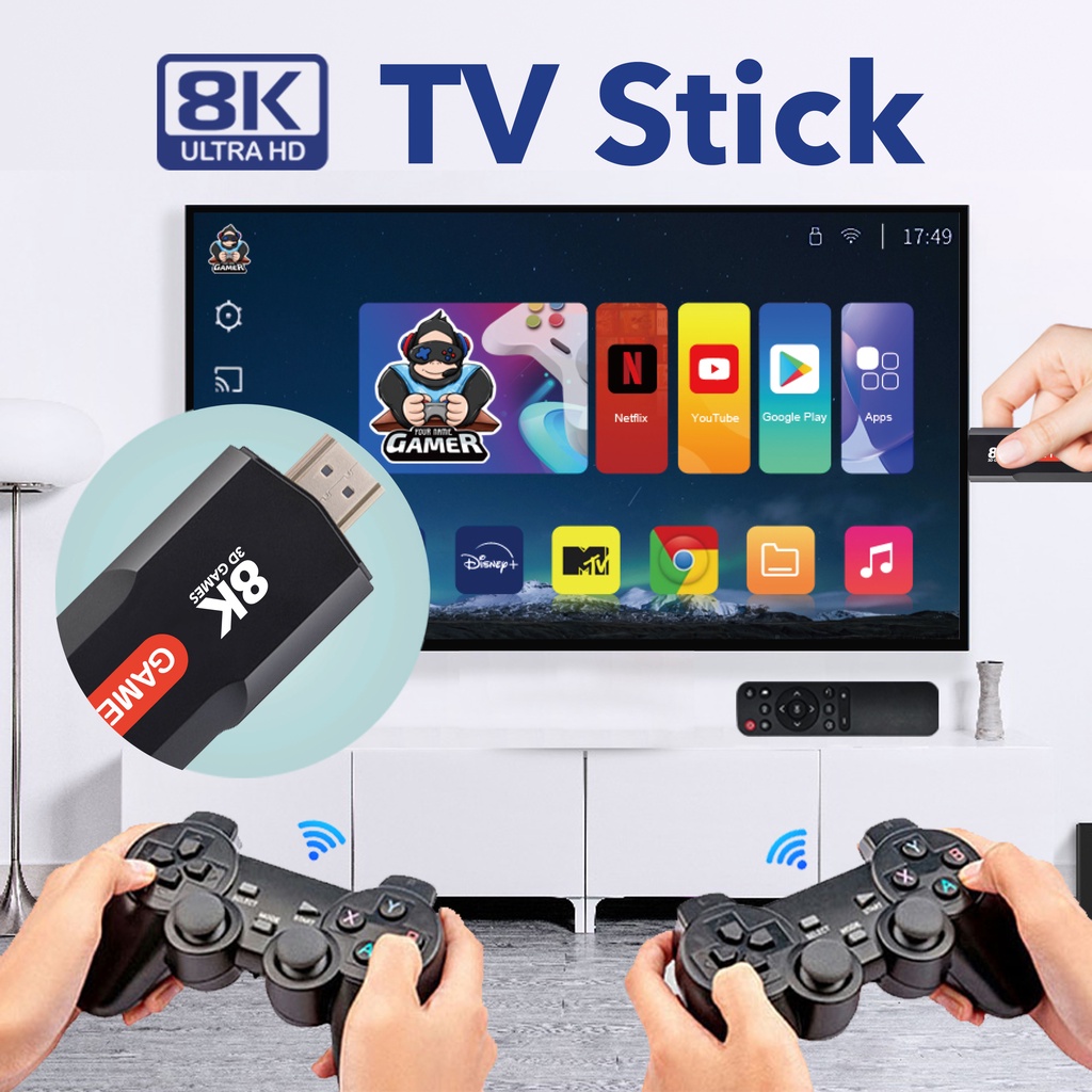 Máy Chơi game Cầm Tay Không Dây 5g game x2 8k 64g Tích Hợp 30000 Trò Chơi Cổ Điển