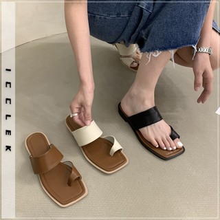 ICCLEK dép nữ dép bánh mì nữ Giày dép Đế chống sốc Đường may tỉ mỉ Chống trơn trượt Chống bám bụi FYT23A0X3R 43Z231026