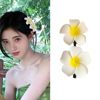 Kẹp Tóc Hình Hoa Cà Tím Nhỏ Xinh Thời Trang Đi Biển Mới