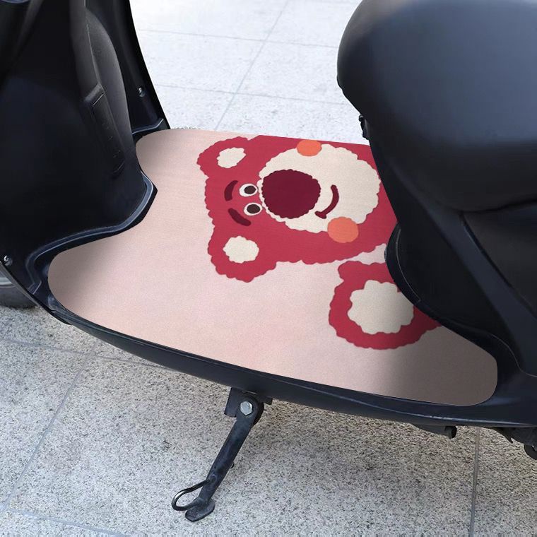 Mới Thảm Chùi Chân Chống Trượt Thấm Hút Tốt Hình Gấu Dâu Tây Dễ Thương