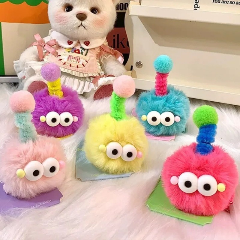 Kẹp Tóc Hình Quái Vật Hoạt Hình Nhồi Bông Nhỏ Xinh / Kẹp Tóc Xấu Xí / Kẹp Tóc Đính Bóng Lông Dễ Thương Thời Trang Ngọt Ngào Cho Bé Gái