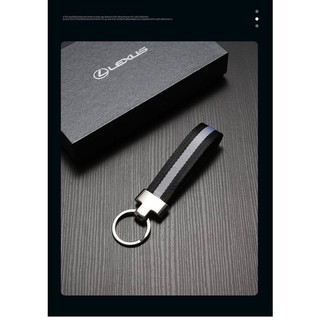 First Layer Cowhide Car Key Ring Leather Charm High-Grade Key Chain Ring Ring Creative Personality Men and Women Leather Sling F1aw
