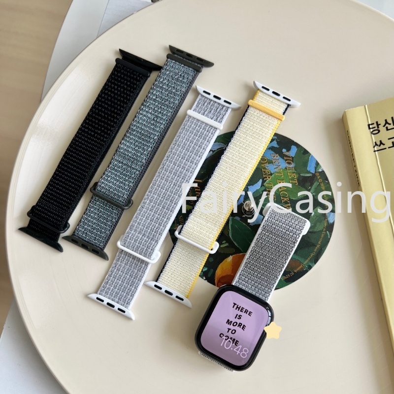 Dây Đeo nylon Cho Đồng Hồ Thông Minh apple watch ultra 49mm 44mm 45mm 42mm 41mm 40mm 38mm 44 mm iwatch serie 8 7 6 5 se 4 3