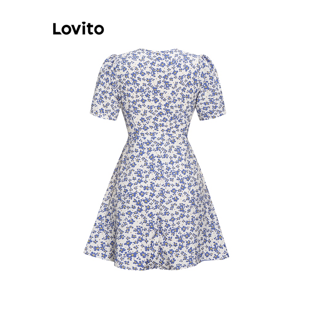 Lovito Váy quấn hoa Ditsy thường ngày cho nữ L68ED342