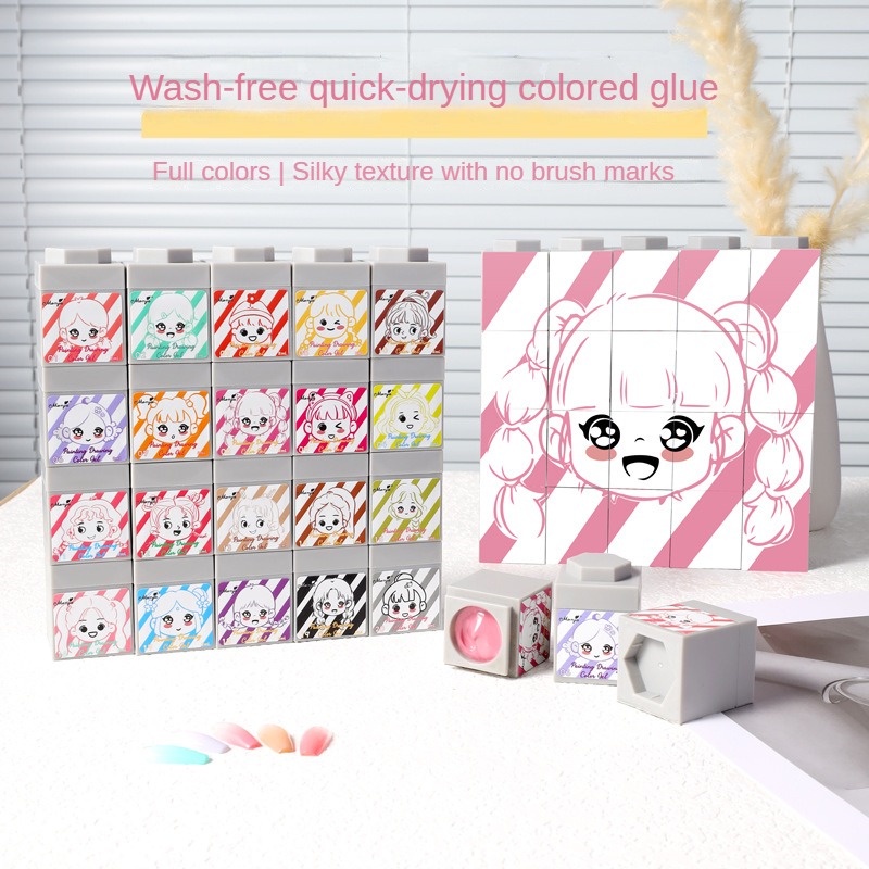 MONJA Gel Sơn Móng Tay Bọt Biển Pat Gradient Tranh Gel Hàng Mới Về Bột Blusher   Kế Móng Tay Ngâm Tắt UV LED Gel Móng Tay 1 Cái * KÍNH