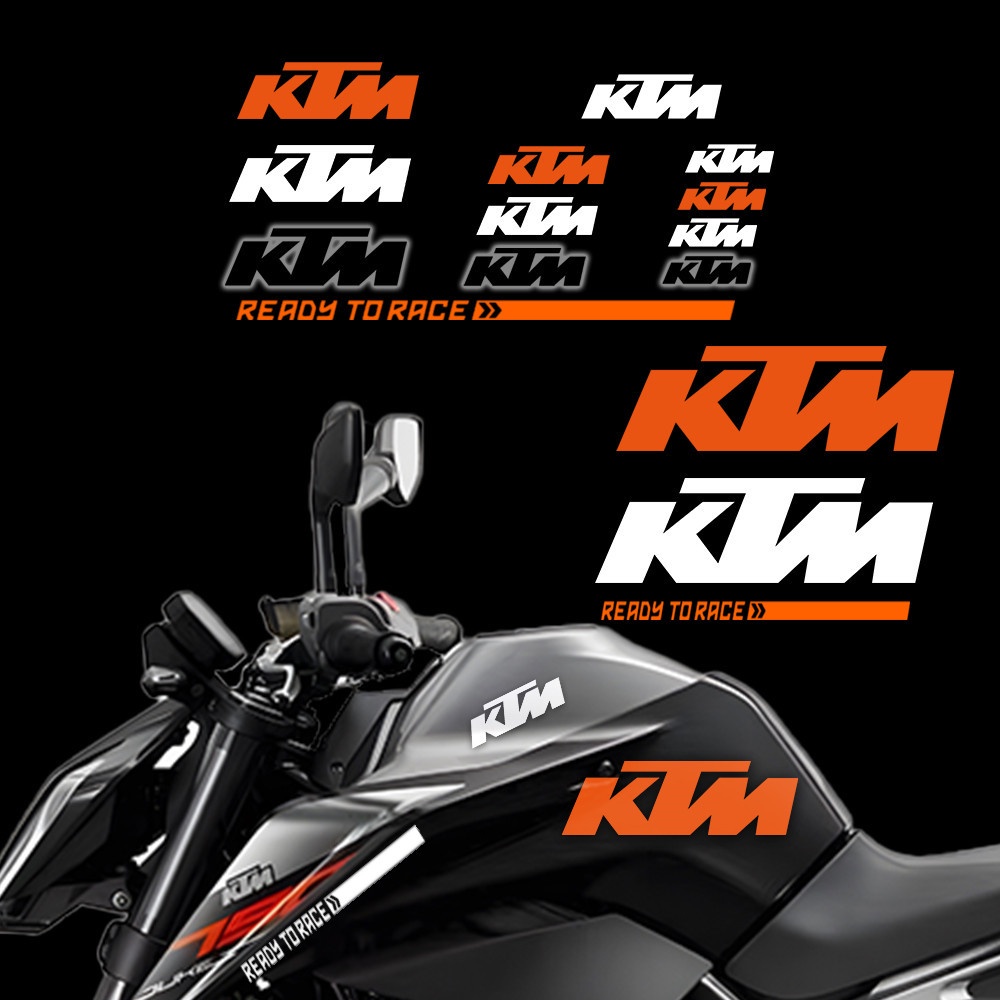 KTM Logo Miếng Dán Xe Máy Bình Nhiên Liệu Decal Để Đua Miếng Dán Accessori Chống Thấm Nước Cho KTM 1