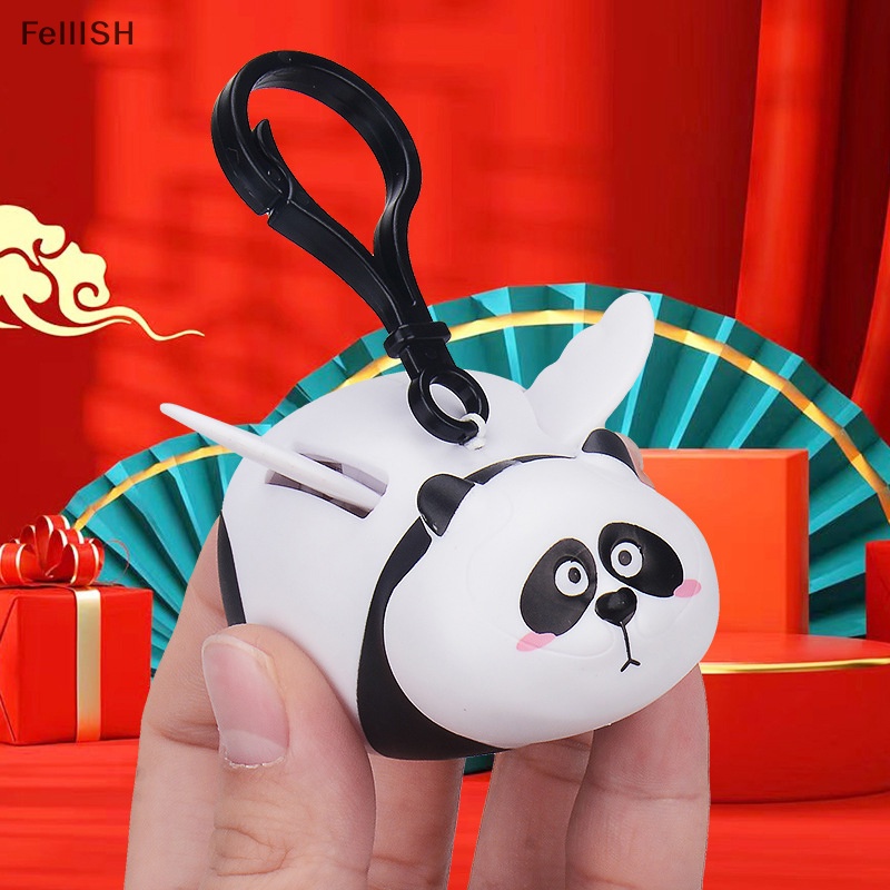 Móc Khóa Hình Gấu Trúc / Hổ panghu more wings Có Cánh Bay Co Giãn Làm Quà Tặng Năm Mới 439br