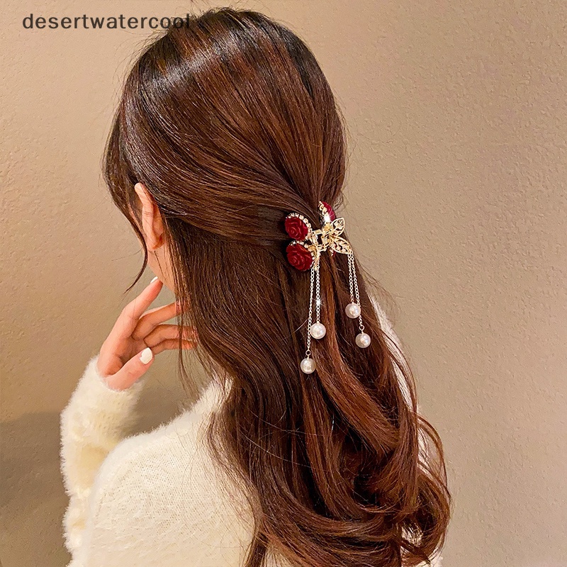 Dfvn Kẹp Tóc Đuôi Ngựa Bằng Kim Loại Đính Đá Thời Trang Thanh Lịch Dành Cho Nữ martijn