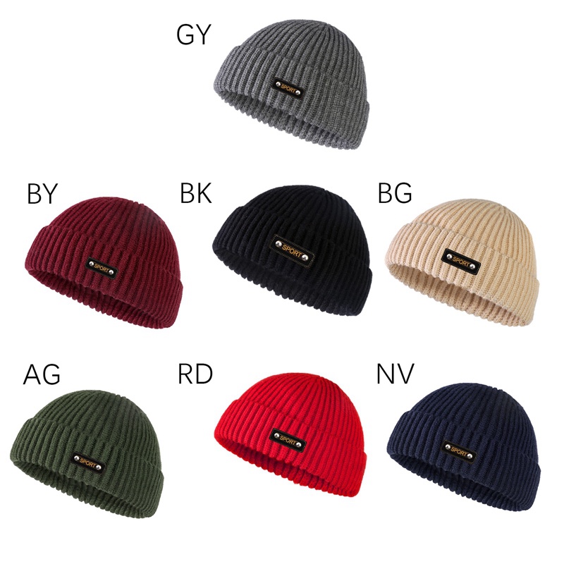 Sf Mũ Beanie Dệt Kim Phong Cách hip hop Đường Phố Cho Nam