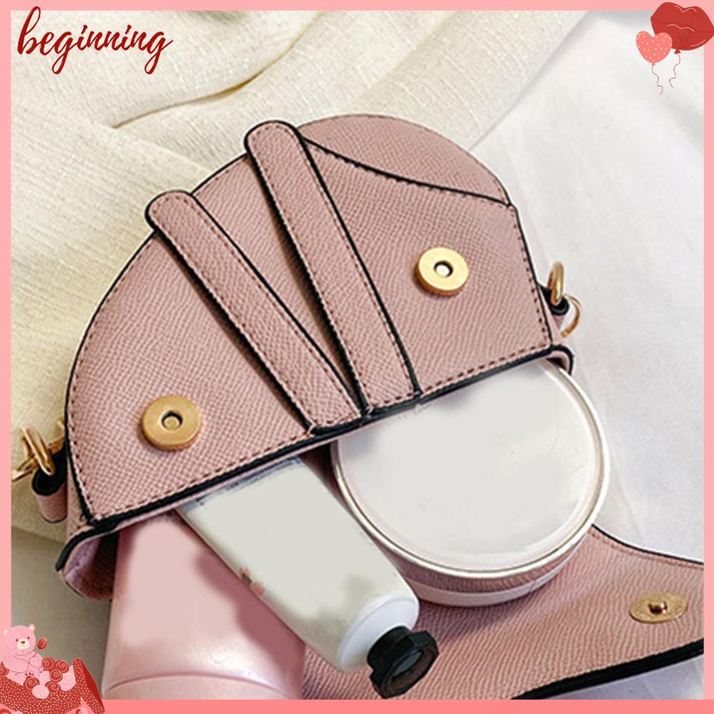 ✿ Phụ Kiện Bắt Đầu Cho Xe Hơi ✿ Túi Đeo Chéo Vai Có Khóa Bên Trong Màu Trơn Thời Trang Dành Cho Nữ