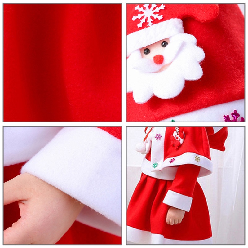 Trang Phục Hóa Trang Ông Già Noel Cho Bé Trai Và Bé Gái Mẫu Giáo Mới