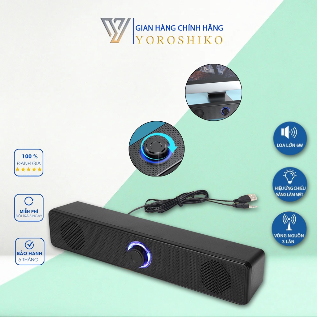 Loa máy tính cao cấp Yoroshiko có kết lối bluetooth đi kèm