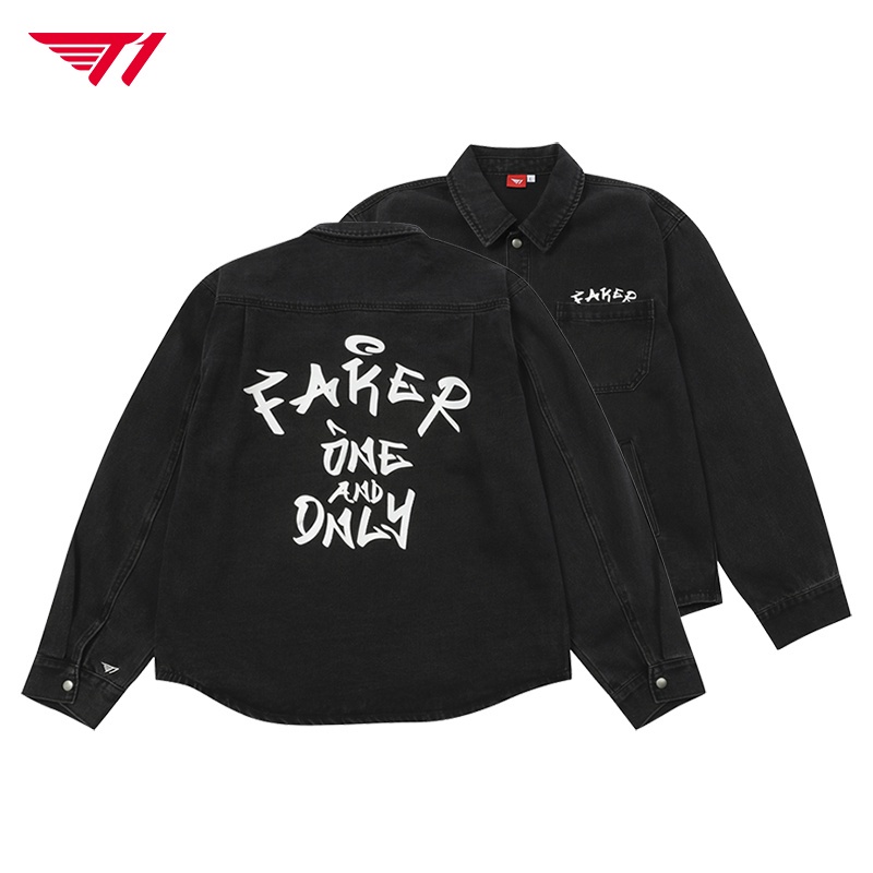 Áo Khoác Bò Denim T1 Faker Xuân Thu - Chính hãng GOALSTUDIO
