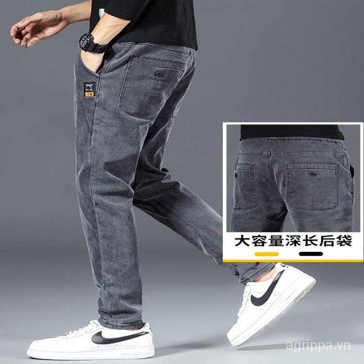 Quần Jean Dài Tới Mắt Cá Chân Lưng Thun Co Giãn Phong Cách Thời Trang Xuân Hè 2023 Mới