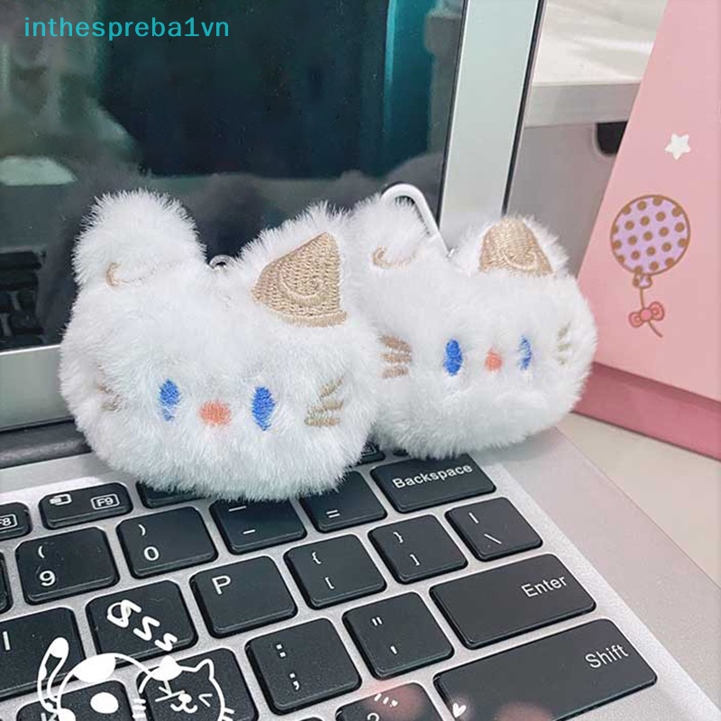 Đồ Chơi Thú Nhồi Bông Hình Mèo Mềm Mại Dễ Thương  Móc Khóa Ba Lô / Túi Xách Có Thể Dùng Làm Quà Tặng Cho Bạn Gái