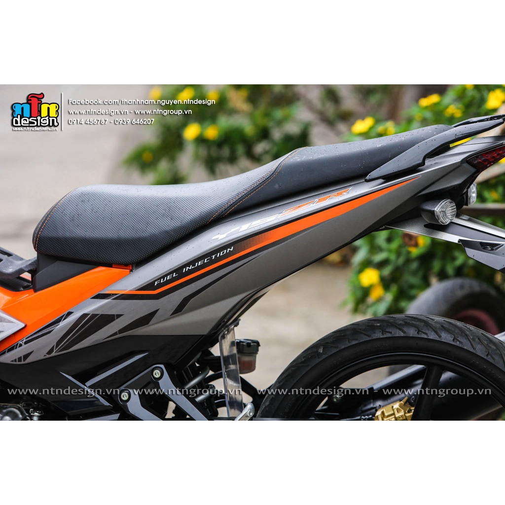 Tem rời Exciter 150 xám cam đen - mẫu Y15ZR 2023 siêu hot