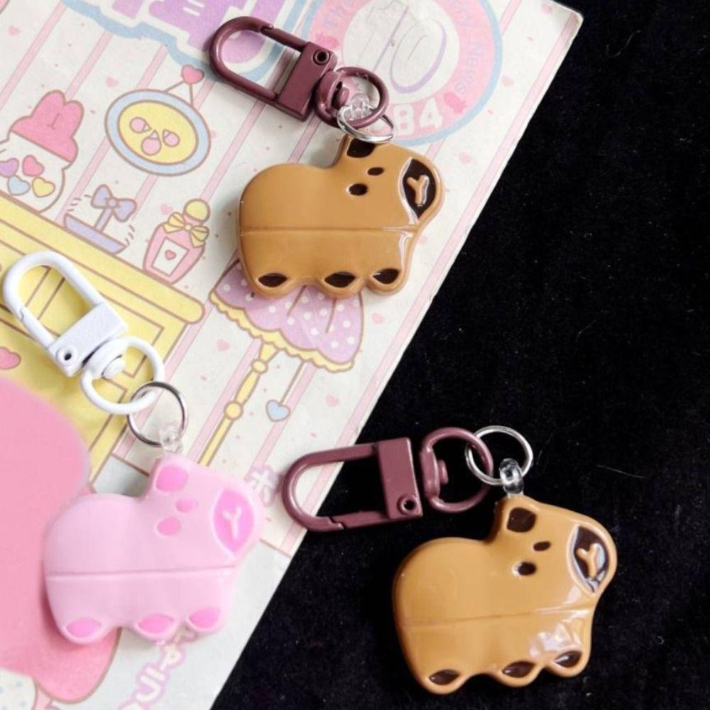 Mmluck capybara Móc Chìa Khóa Bằng Nhựa resin Hình capybara Vui Nhộn Sáng Tạo Thời Trang Trang Trí Ba Lô
