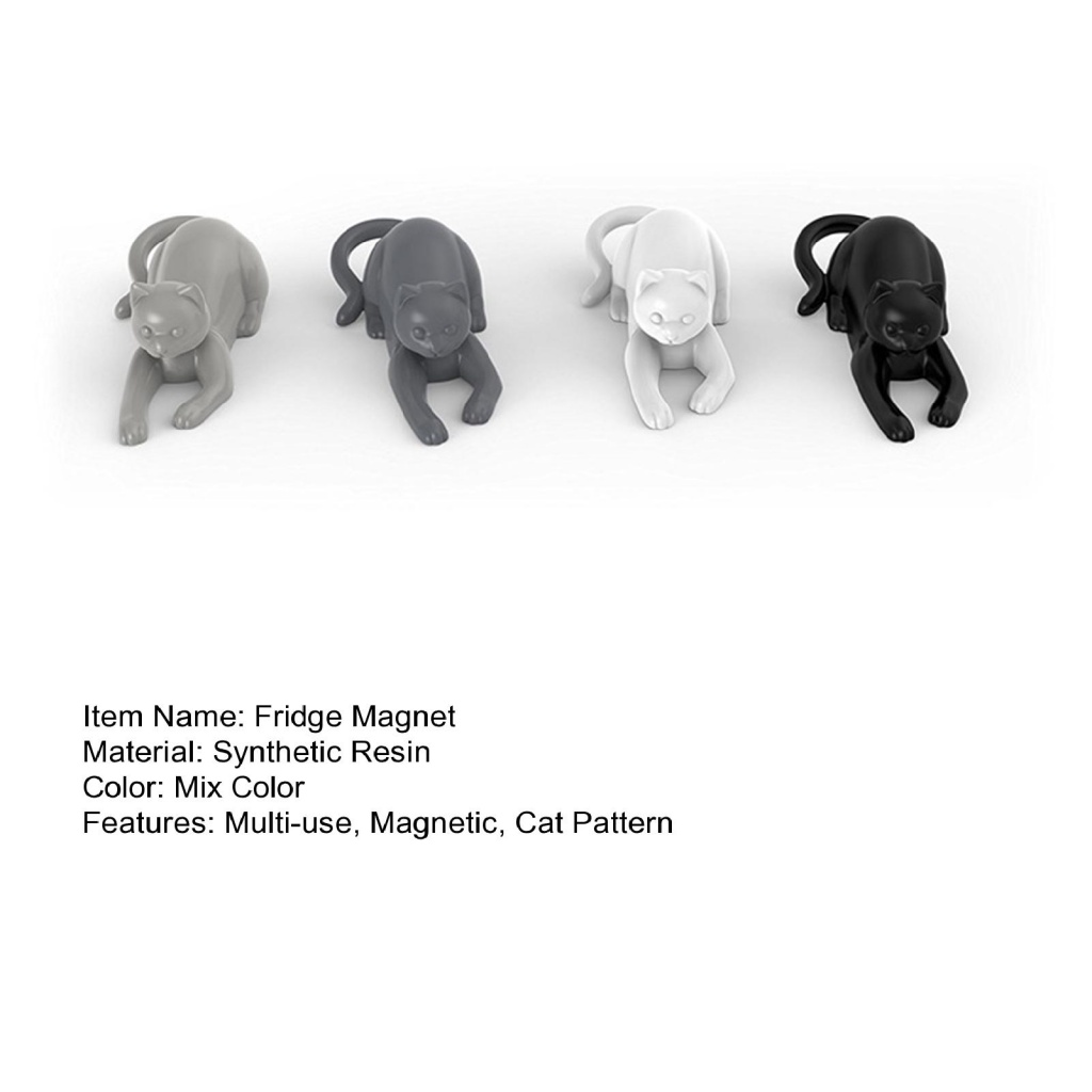 Daminglack * Giá Đỡ Nam Châm Gắn Tủ Lạnh Hình Chú Mèo Đáng Yêu Bằng Nhựa resin