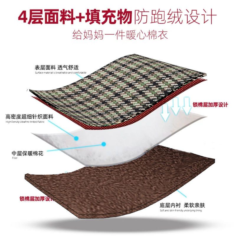 Áo Khoác Lót Lông Cừu Dáng Ngắn Phong Cách Phương Tây Thời Trang Mùa Đông Cho Phụ Nữ Trung Niên