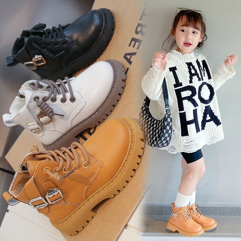 Giày boot bé gái bé trai giày cao cổ trẻ em hàng đẹp siêu chất da mềm đi êm chân hàng xuất khẩu xịn xò