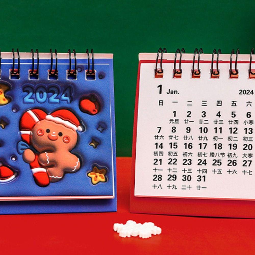 Conopery Lịch Để Bàn Năm 2024 Thiết Kế Đơn Giản Dùng Trang Trí Văn Phòng / Trường Học