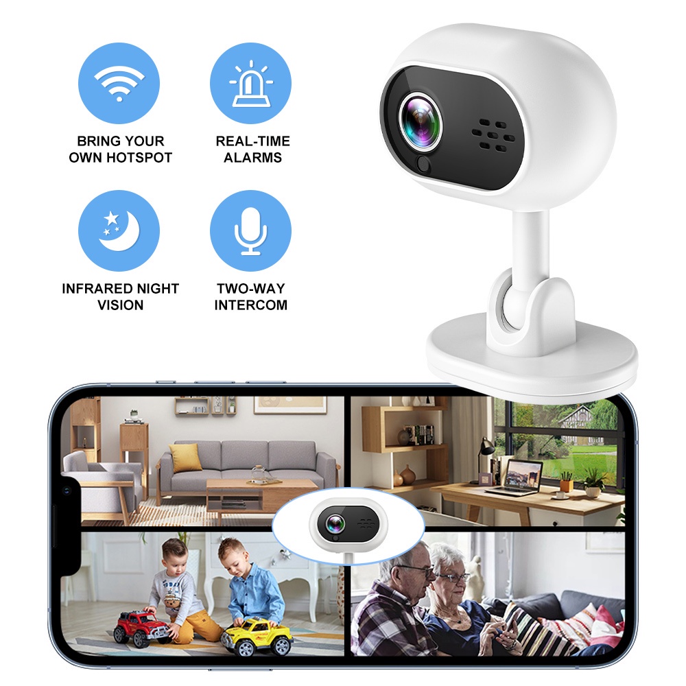 Camera wifi Không Dây a4 ip cam 32gb 360 4k 1080p Tầm Nhìn Ban Đêm Cho xiaomi