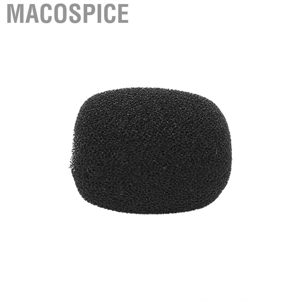 Macospice 5/10/20/50/100x Mini Microphone Windscreen Headset Sponge Cover Black