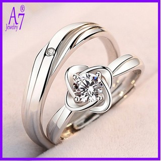 Nhẫn bạc hình cỏ bốn lá jjh218