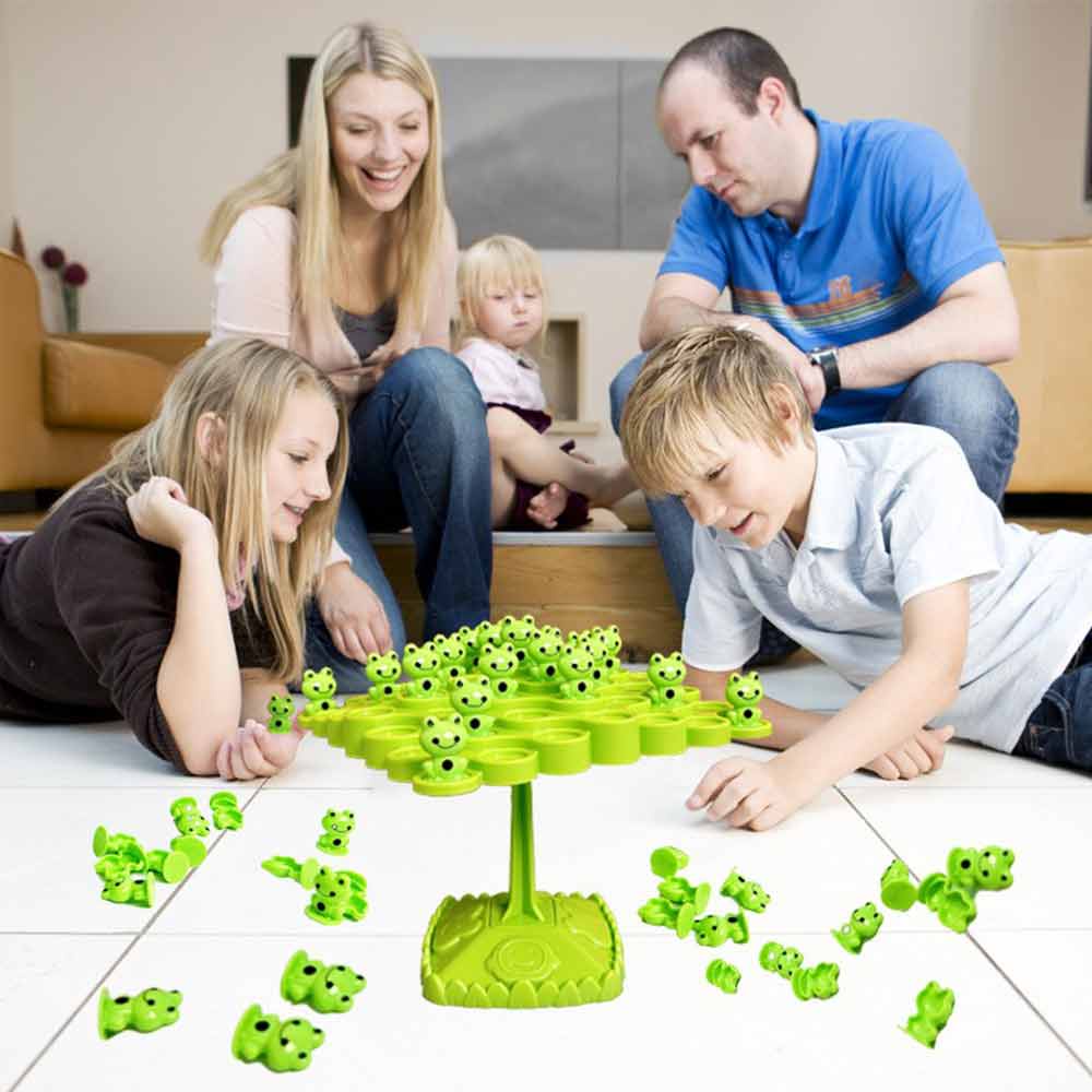 Table Games Frog Balance Tree Multiplayer Game Kids Educational Toy Parent-Child Interaction Children's Puzzle